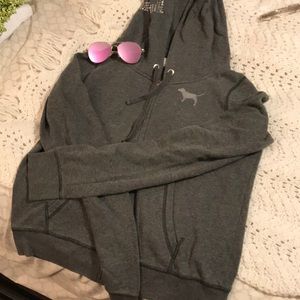 Worn PINK bling sweatshirt